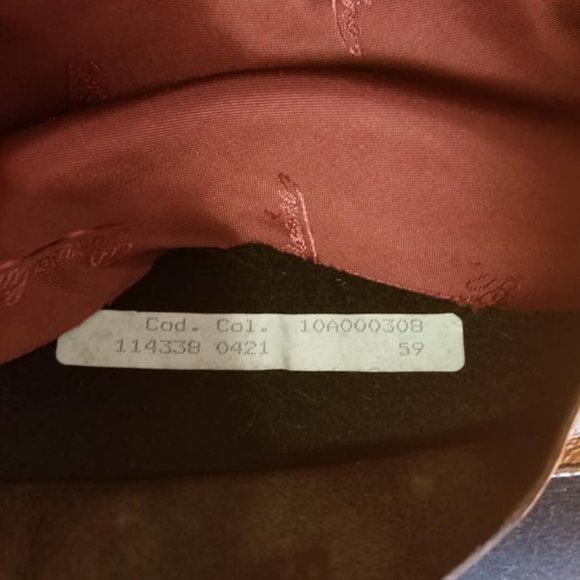 Borsalino Icaro Fedora Hat Size 59 customizable - Picture 4 of 5